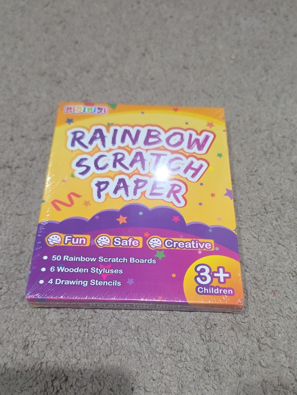 New Rainbow Scratch Paper Kids Art Kit